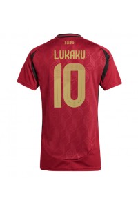 België Romelu Lukaku #10 Voetbaltruitje Thuis tenue Dames EK 2024 Korte Mouw